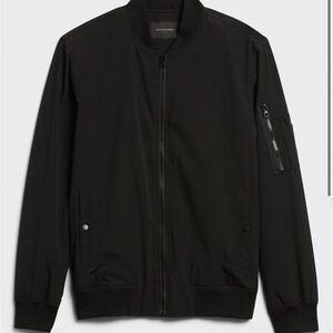 Banana republic men’s tech motion bomber jacket